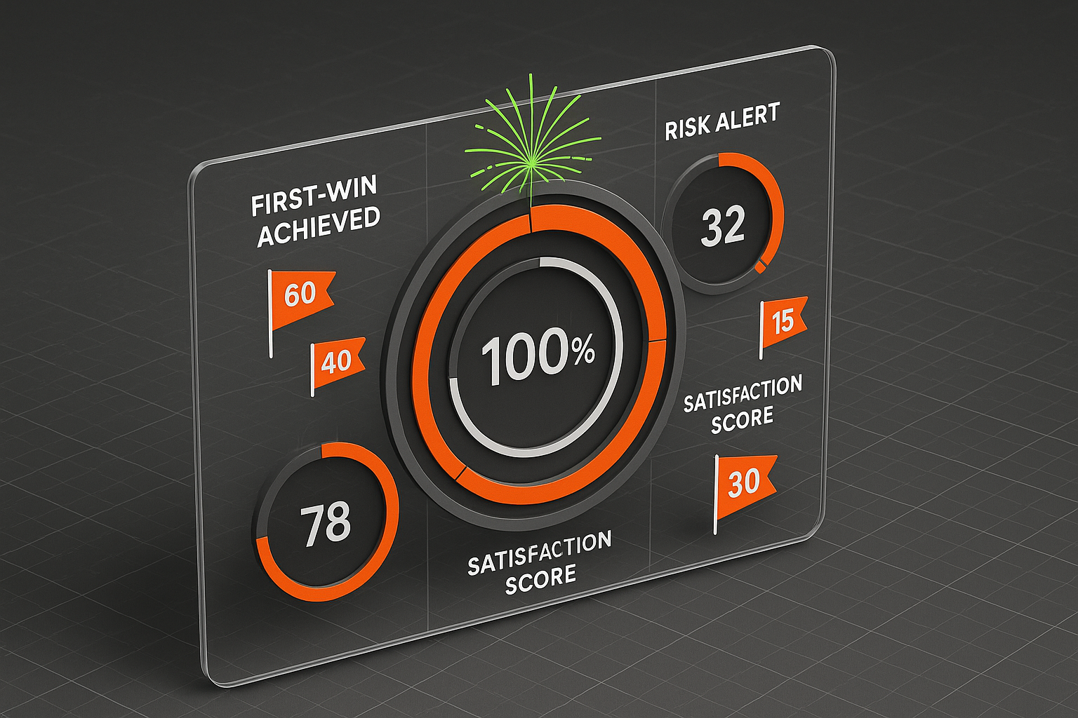 Client success metrics dashboard